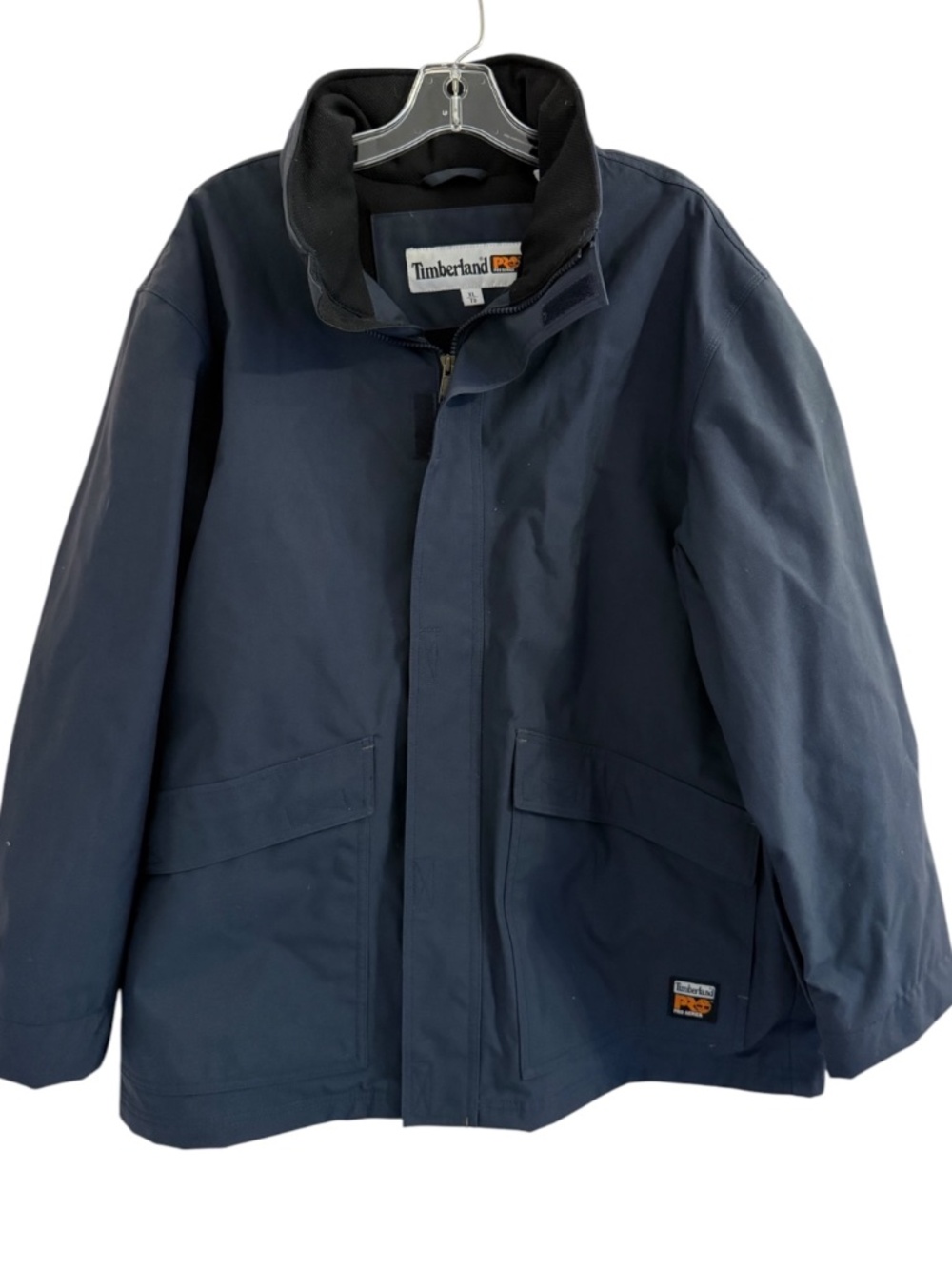 Timberland Pro Series Jacket Mens XL Navy Softshell Pockets Hood